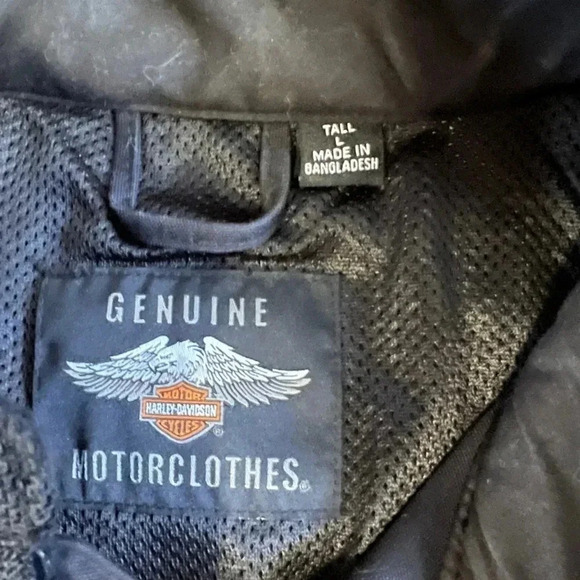 Harley Davidson motorcycle riding jacket Large Tall LT Harley-Davidson​ - Picture 8 of 11